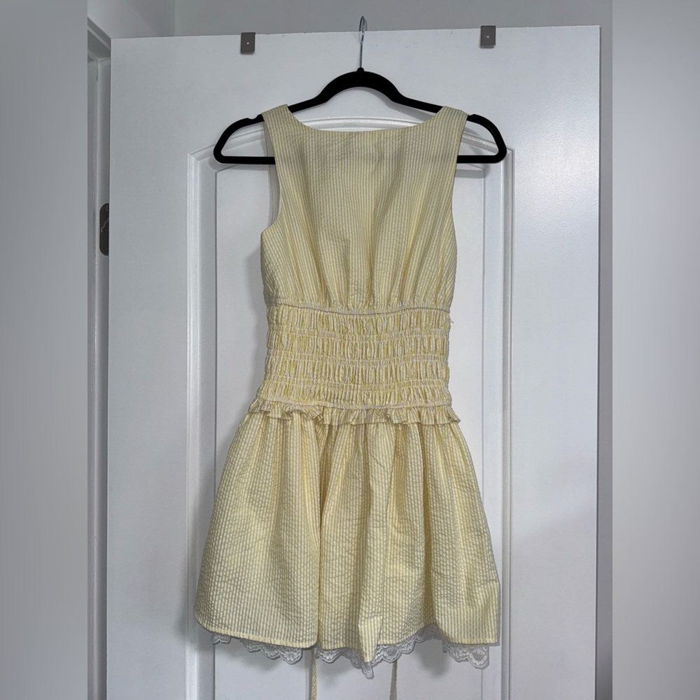 Butter Yellow short summer Dress